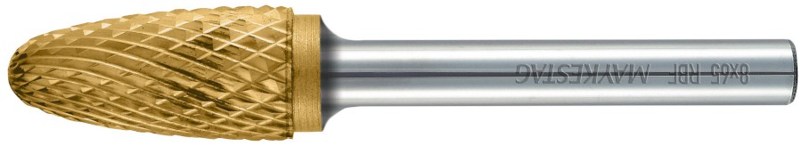 8x63mm RBF, typ ostří   6+TIN, SK technická fréza, průměr upínací stopky 6 mm